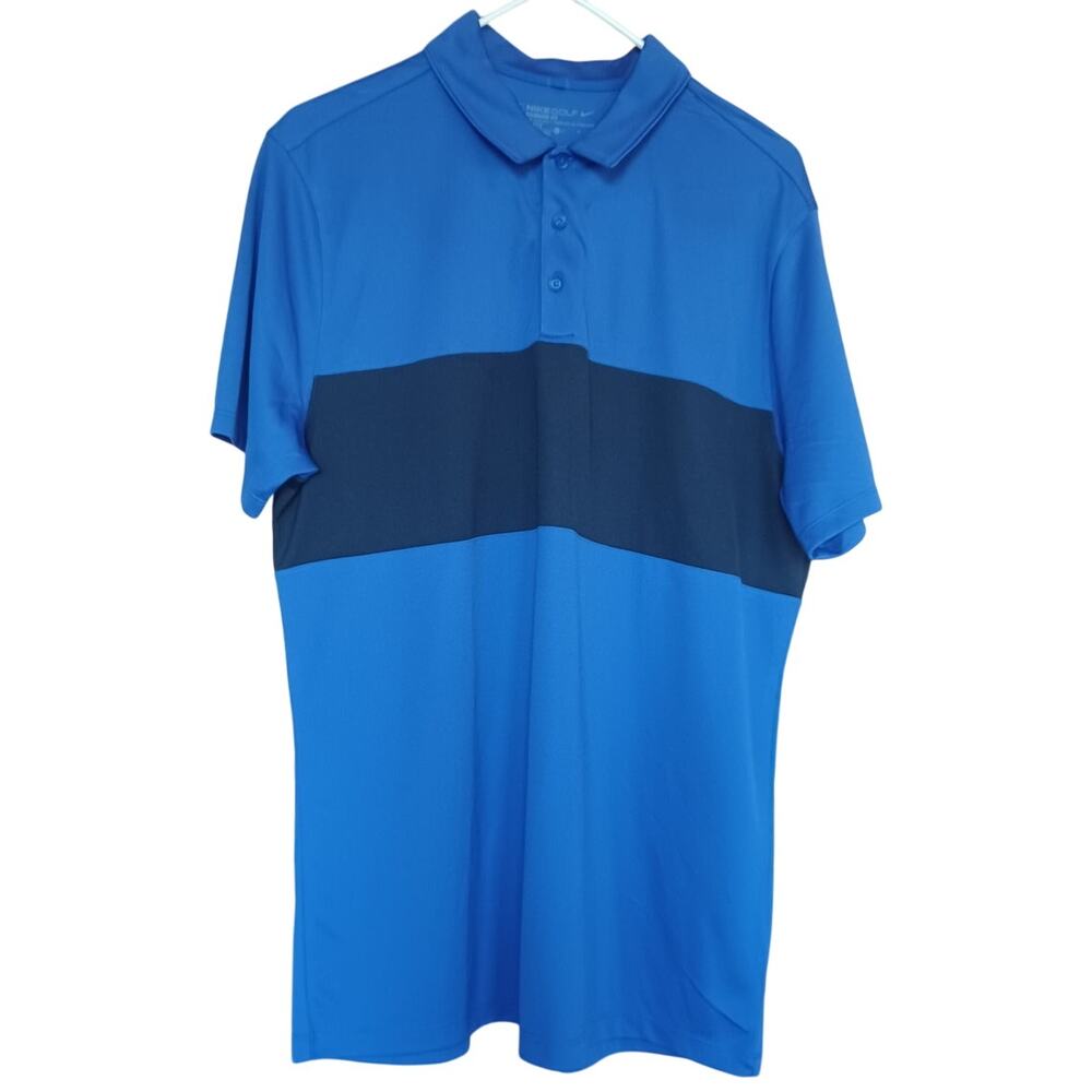 Nike Golf Standard Fit Polo Shirt Men's Large Dri-Fit Material Sporty Summer